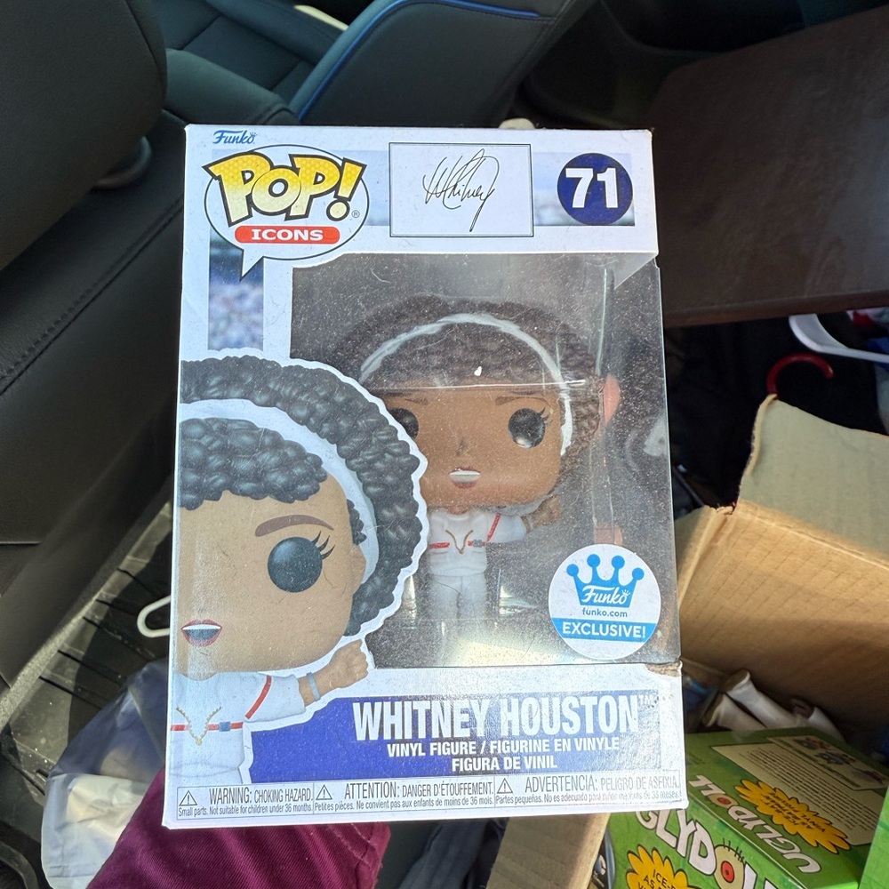 Funko Pop Icons Vinyl Figure with White Outfit and Black Hair